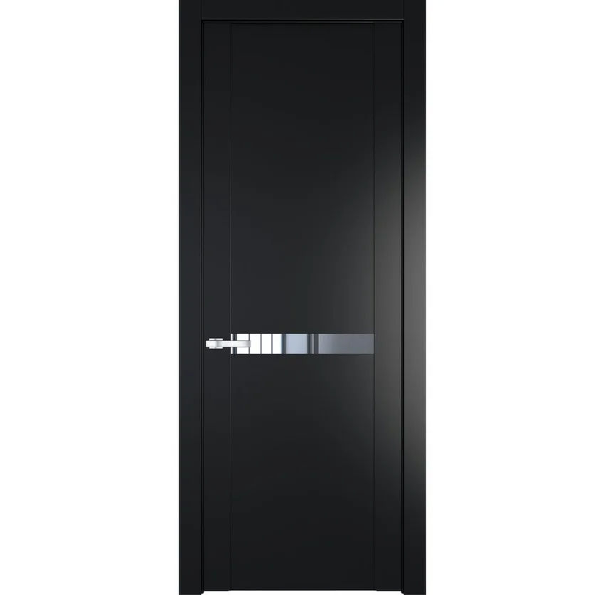 Межкомнатная дверь 1.4P блэк остеклённая