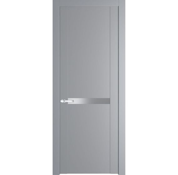 Межкомнатная дверь 1.4P смоки остеклённая