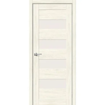 Межкомнатная дверь экошпон Bravo Порта-23 nordic oak остеклённая