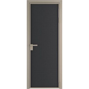 Алюминиевая межкомнатная дверь 1AP никель матовый блэк элегант