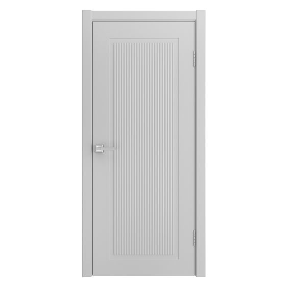 Фото двери Флекс светло-серая эмаль RAL 9016 глухая