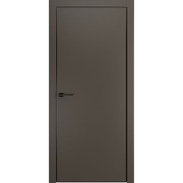Межкомнатная дверь пэт Премьер антрацит AL Black глухая