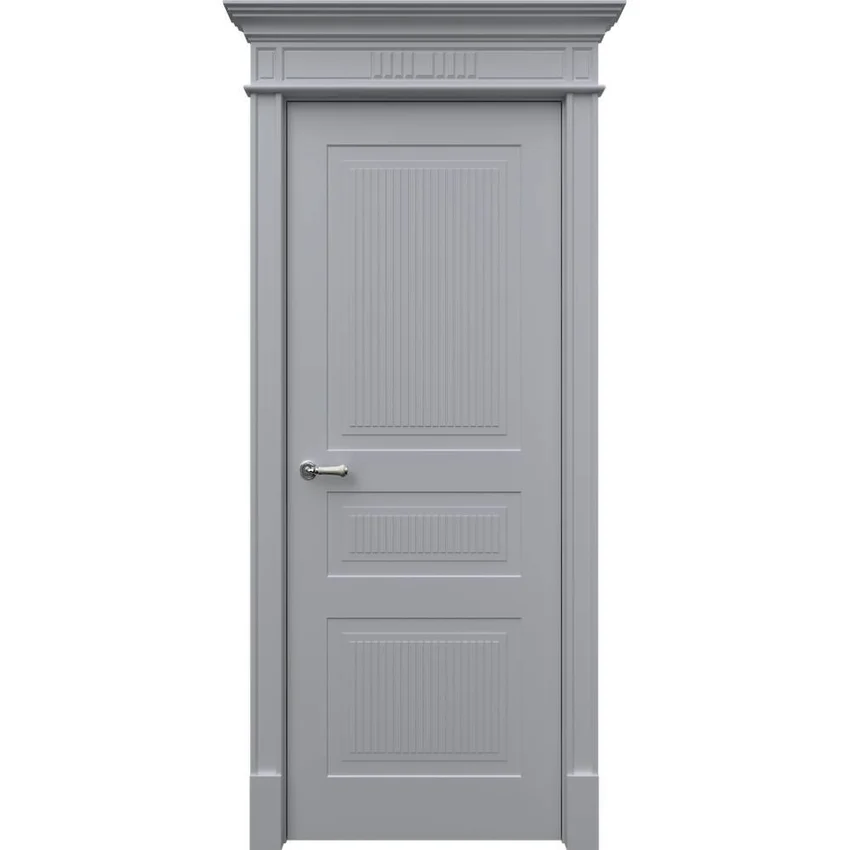 Межкомнатная дверь эмаль Рим 3 RAL 7047 глухая