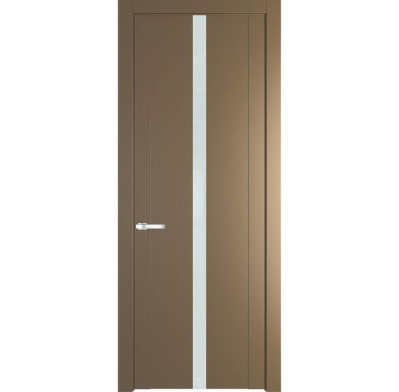 Межкомнатная дверь 1.8P перламутр золото остеклённая