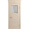 Межкомнатная дверь массив бука Viporte Лацио Амбиенте ваниль остекление 1