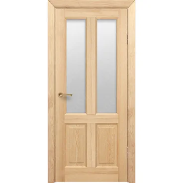 Межкомнатная дверь массив сосны с ламелью Дверцов Авиано остеклённая