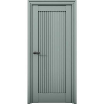 Межкомнатная дверь Никель 1 Deep Green глухая
