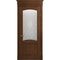 Межкомнатная дверь массив дуба Viporte Классика 2 кофе остеклённая