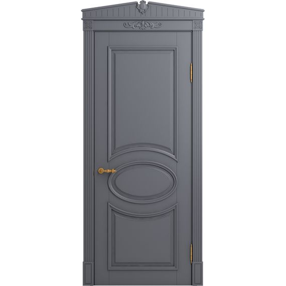 Межкомнатная дверь массив бука Viporte Лацио тауп глухая