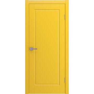 Межкомнатная дверь Аморе желтая эмаль RAL 1018 глухая