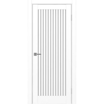 Межкомнатная дверь экошпон Турин 543.2 белый снежный остеклённая
