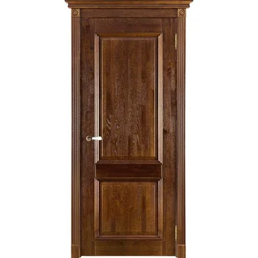 Межкомнатная дверь массив дуба Афина античный орех глухая