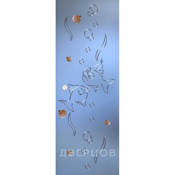 Фото стеклянной раздвижной двери Елена