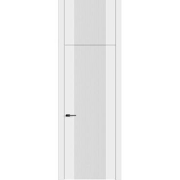 Межкомнатная дверь с фальшфрамугой эмаль Ofram Линнея 3 белый