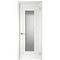 Межкомнатная дверь эмаль Блэйд-1 белая со стеклом