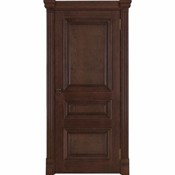 Межкомнатная дверь шпонированная Regidoors Барселона дуб бренди глухая