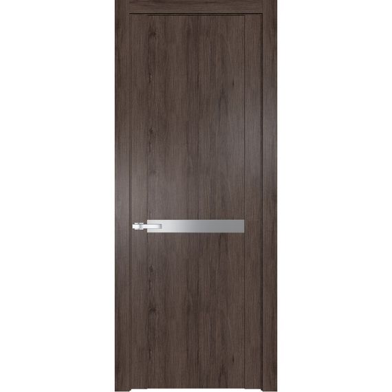 Межкомнатная дверь 1.4N дуб тобакко остеклённая