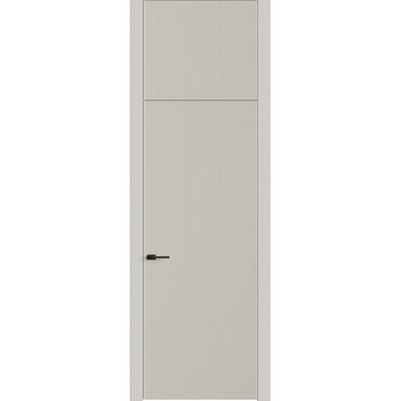 Межкомнатная дверь с фальшфрамугой эмаль Ofram Линнея 1 латте