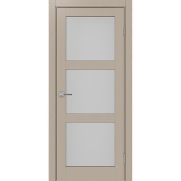 Межкомнатная дверь экошпон Турин 530.222 мокко остеклённая