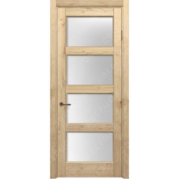 Межкомнатная дверь массив дуба с сучком Дверцов Фабриано остеклённая