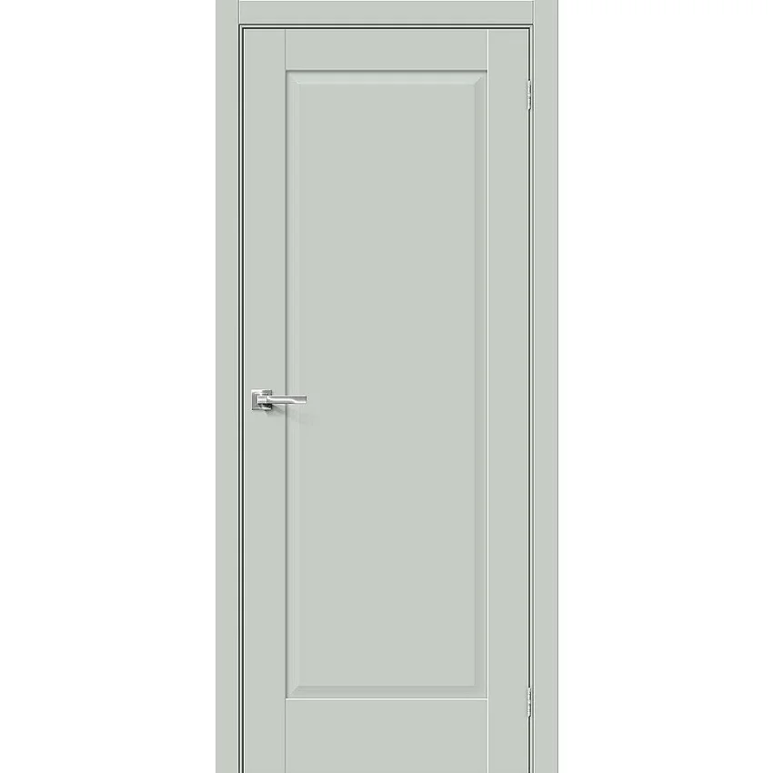 Фото межкомнатной двери эмалит Прима-10 grey matt глухая