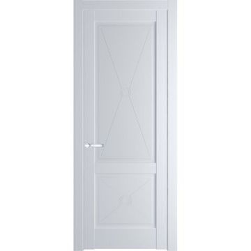 Межкомнатная дверь 1.2.1PM вайт глухая