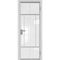 Межкомнатная алюминиевая дверь 10AG белая матовая RAL 9003 остеклённая