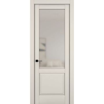 Межкомнатная дверь керамик NC 10 жемчужный остеклённая