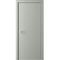 Межкомнатная дверь эмаль Флэт серая глухая