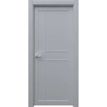 Межкомнатная дверь эмаль Ронда 2 RAL 7047 глухая