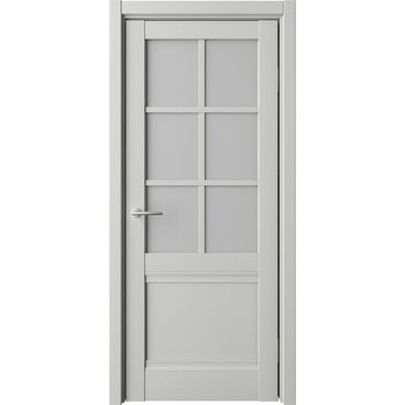 Межкомнатная дверь Киото винил платина со стеклом