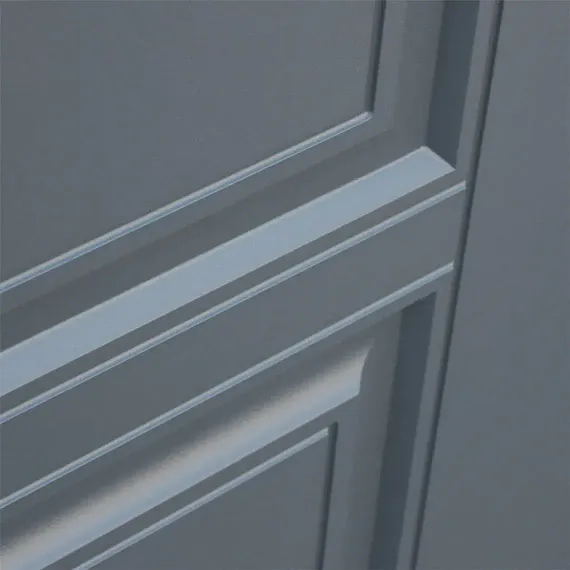 Входная дверь Гермес Неоклассика серая с зеркалом