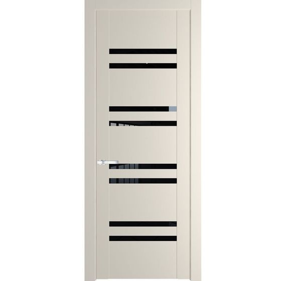 Межкомнатная дверь 1.6P кремовая магнолия остеклённая