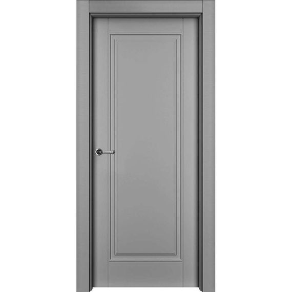 Фото противопожарной двери Оксфорд серая эмаль EIS60