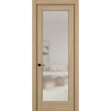 Межкомнатная дверь керамик SC 3 дуб натуральный остеклённая