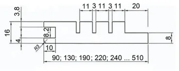 Добор MDF шпон дуба Viporte