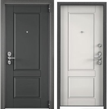 Входная стальная дверь Torex Ultimatum Next NC-1 графит NC-1 милк матовый