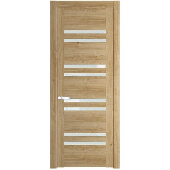 Межкомнатная дверь 1.6N дуб карамель остеклённая