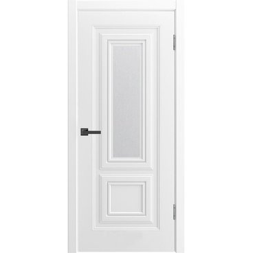 Межкомнатная дверь эмаль Титул 2 В1 белая со стеклом