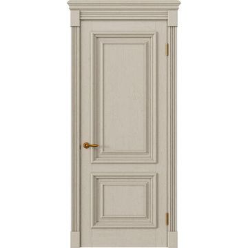 Межкомнатная дверь массив дуба Alvero Екатерина белёный дуб глухая