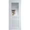 Межкомнатная дверь 2.3.2PM вайт остеклённая