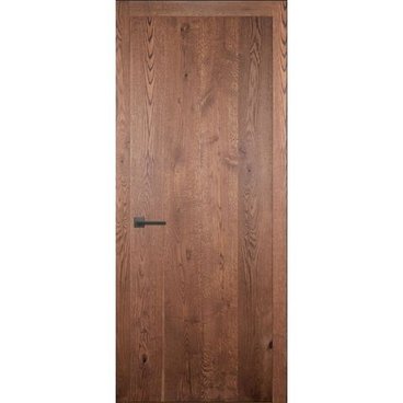 Межкомнатная дверь массив дуба Легно 1 дуб морёный глухая