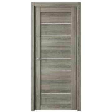 Межкомнатная дверь Сеул экошпон пепельный ясень со стеклом