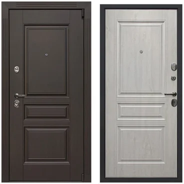 Входная дверь Гермес венге сосна белая внутри