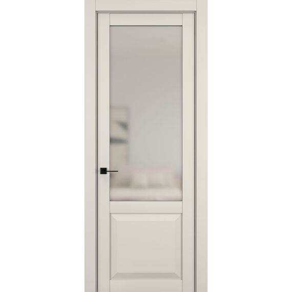 Фото межкомнатной двери керамик NC 4 жемчужный остеклённая