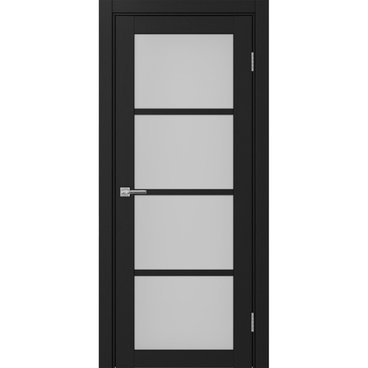 Межкомнатная дверь экошпон Турин 540.2222 антрацит остеклённая