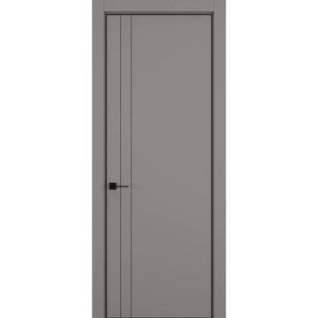 Межкомнатная дверь керамик MN 4 серый глухая