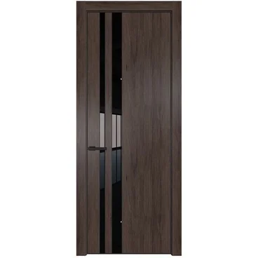 Межкомнатная дверь 20NA дуб тобакко остеклённая