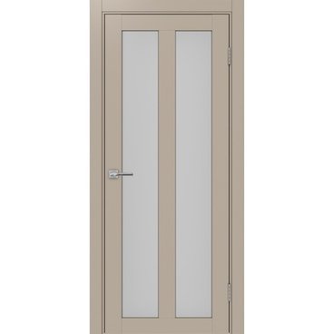 Межкомнатная дверь экошпон Турин 521.22 мокко остеклённая