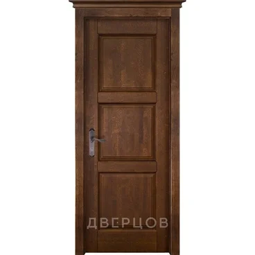 Межкомнатная дверь массив ольхи ОКА Турин античный орех глухая